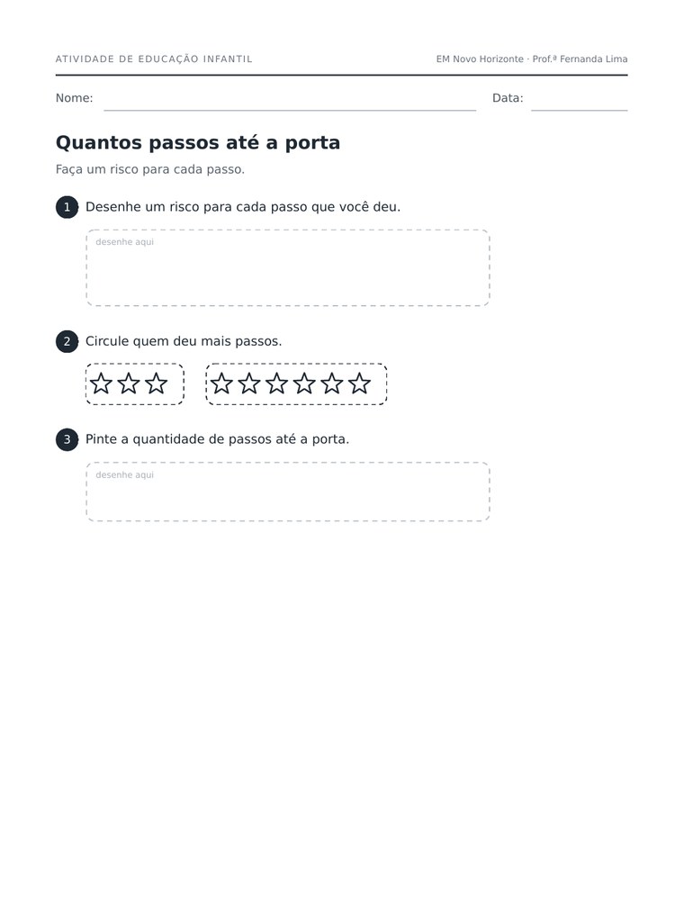 Atividade da Educação Infantil